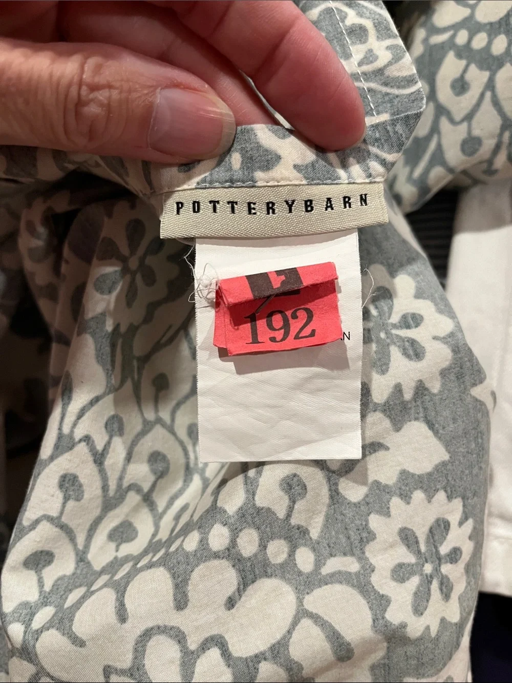 POTTERY BARN *King* Lucianna Medallion Prtinted Duvet Cover 100% Organic